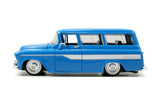 JADA 1957 Chevy Chevrolet Suburban Blue 1/24 scale Diecast Car Jada Toys 97190