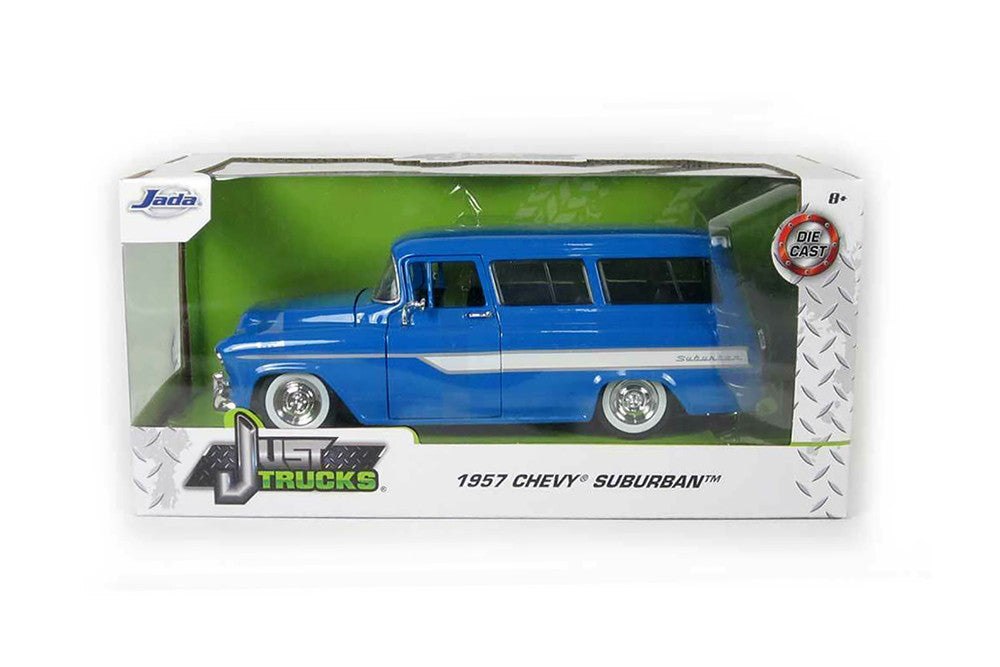 JADA 1957 Chevy Chevrolet Suburban Blue 1/24 scale Diecast Car
