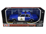 1986 Dodge Diplomat RCMP Canadian Police Pursuit Car Blue 1:24 Diecast Model Toy Car by MOTORMAX 76484