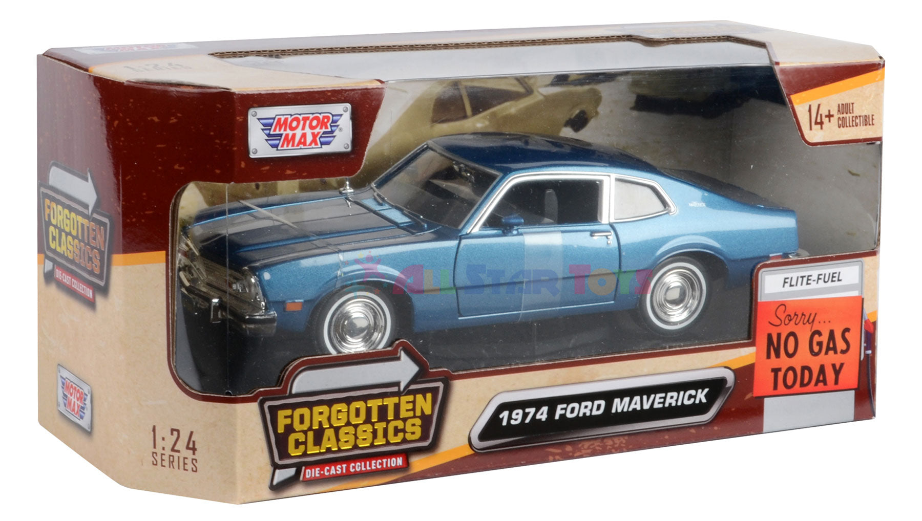 1974 Ford Maverick 1:24 Scale Diecast Replica Model by Motormax Forgot –  All Star Toys