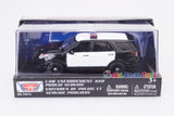 MOTORMAX 1:43 2015 Ford Explorer Unmarked Police Interceptor SUV Diecast Model 79476 79478 White Black