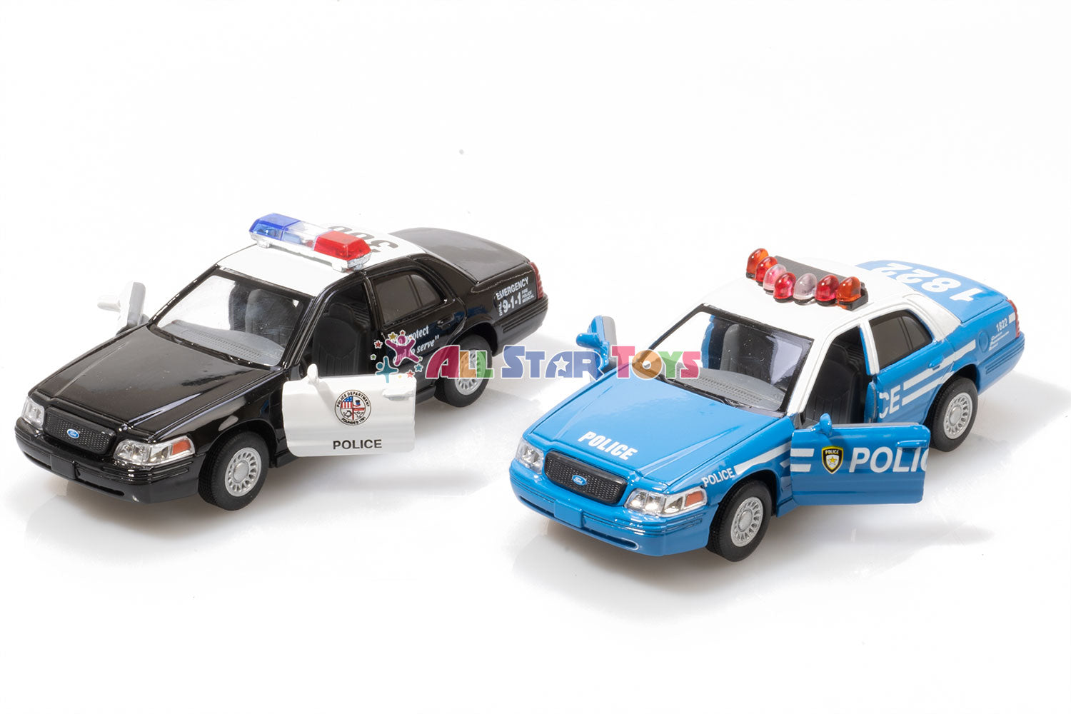 KINSMART FORD CROWN VICTORIA POLICE INTERCEPTOR BLUE KT5342A – All