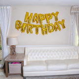 Happy Birthday Aluminum Foil Banner Balloons for Birthday Party Decorations
