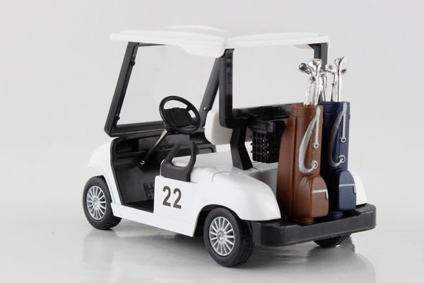 🏌️ KiNSFUN Red Golf Cart 4½ Die Cast Metal Model Pullback Action Toy ⛳