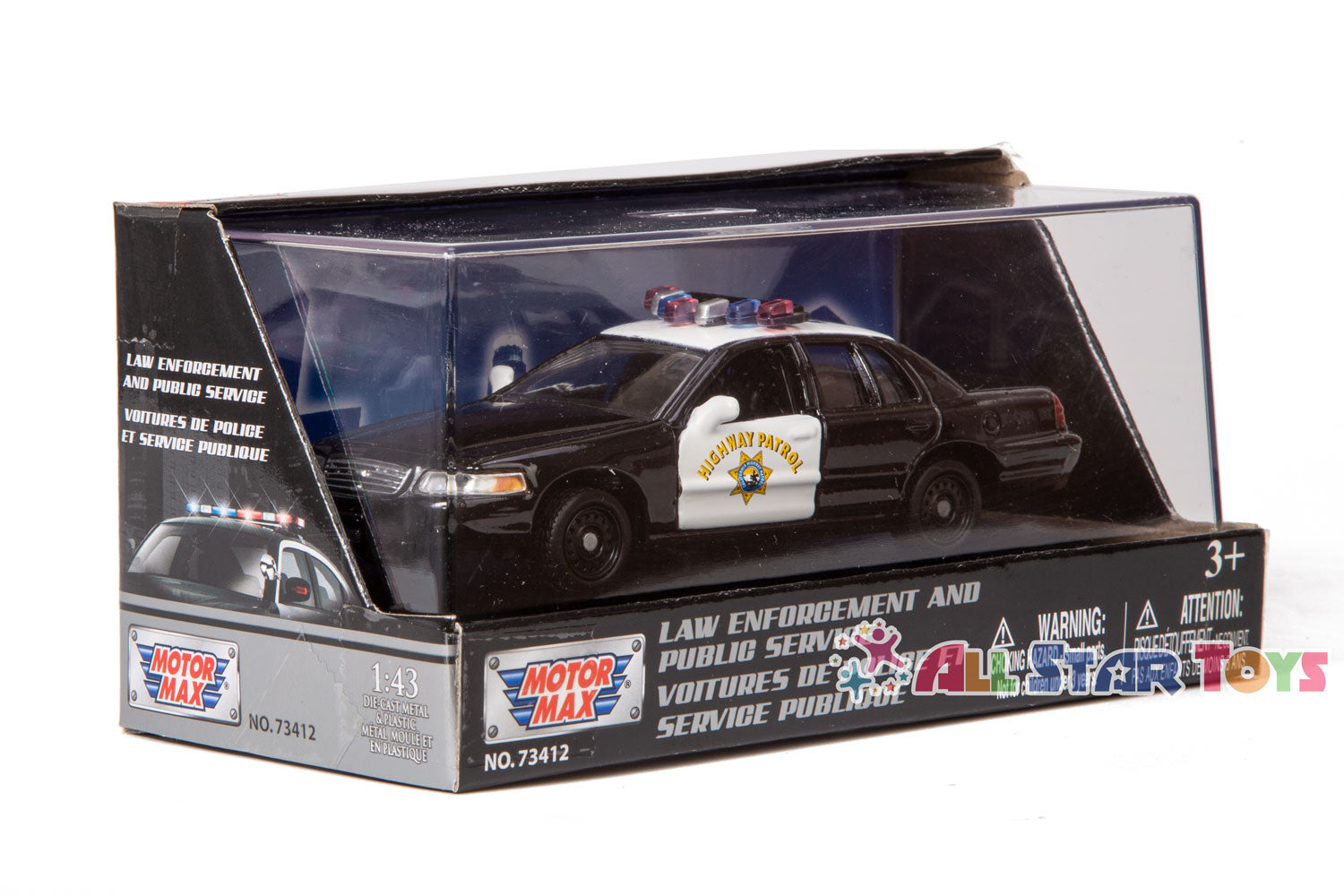 MOTORMAX 1:43 1999 Ford Crown Victoria California Highway Patrol