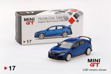 MINI GT 2017 Civic Type R (FK8) Aegean Blue Modulo Edition 1:64 Diecast Model Car MGT00017