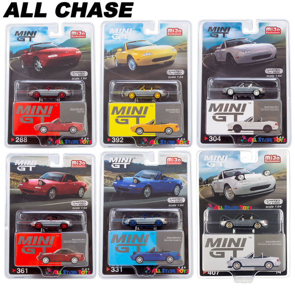 CHASE Mini GT Mazda Miata MX-5 (NA) Classic YOU CHOOSE MGT00288 #361 #392  #304 #331 #407