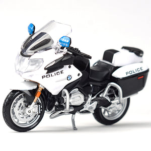 BMW R1200RT "U.S. POLICE" WHITE 1/18 DIECAST MOTORCYCLE MODEL BY MAISTO 32306