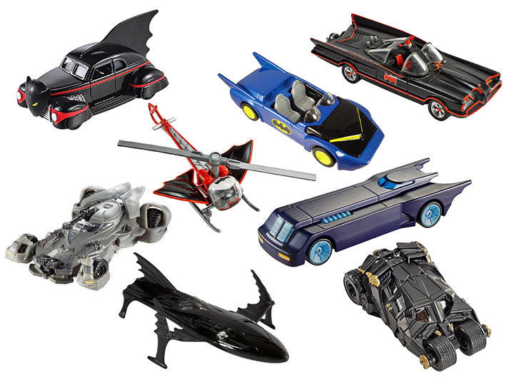 Hot Wheels DC Comics Batman Zipline Launcher Track Set Vehicle : Hot Wheels DC Comics Character Car DCU JL Batman