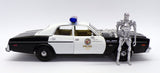 1/18 Scale 1977 Dodge Monaco Metropolitan Police LAPD with T-800 Endoskeleton Figure "The Terminator"  Greenlight 19042