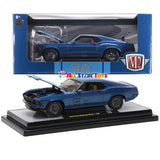 1/24 1970 Ford Mustang MACH 1 428 Diecast Model Car Blue by M2 Machines 40300-86A