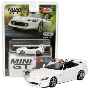 Mini GT 1:64 Honda S2000 AP2 Type S Grand Prix White 349 Diecast
