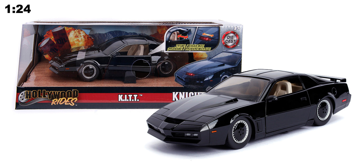 Jada Toys Knight Rider 1982 Pontiac Trans Am 1:24 Scale Die-Cast Metal  Vehicle - K.I.T.T.