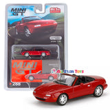 Mini GT Mazda Miata MX-5 (NA) Classic Red MGT00288 1/64 #288 First Generation