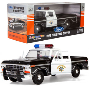 1979 Ford F-150 California Highway Patrol CHP Police Pickup Truck 1:24 Diecast Law Enforcement Model Car All Star Toys Exclusive Motormax 76987