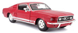 1967 Ford Mustang GT500 Coupe Red 1:24 Scale Diecast Maisto 31260